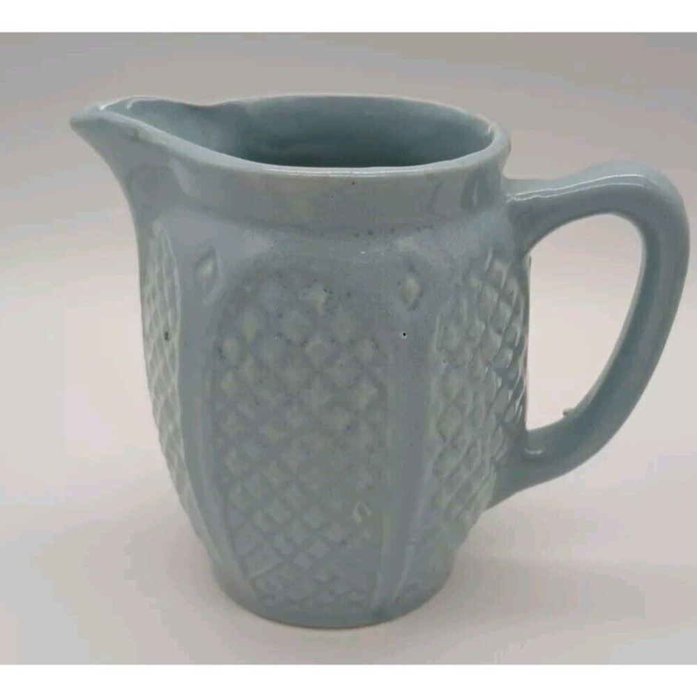 MCM R. R. P. C. Blue Pottery Pineapple Pitcher. Robinson Ransbottom 5" - Picture 3 of 8